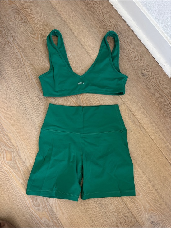 SET Active Pants - Set Active Green Palm activewear set